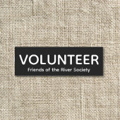 Balise de nom de badge de bénévolat simple