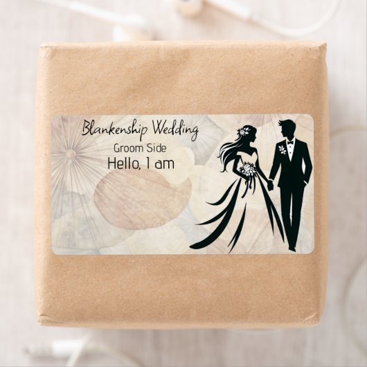 Balise de nom du Étiquette Arrière - plan Abstrait (En situation)