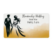 Balise de nom du Étiquette Arrière - plan Abstrait (Devant)