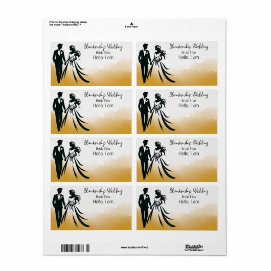 Balise de nom du Étiquette Arrière - plan Abstrait (Feuille entière)