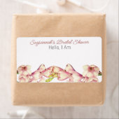 Balise de nom du Étiquette de papier de douche à f (En situation)