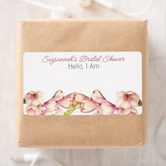 Balise de nom du Étiquette de papier de douche à f (En situation)