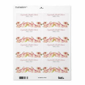 Balise de nom du Étiquette de papier de douche à f (Feuille entière)