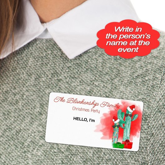 Balise de nom du Étiquette de papier de Noël amusa