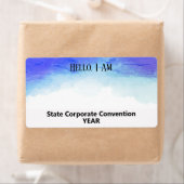 Balise de nom du Étiquette de papier personnalisé  (En situation)