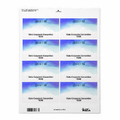 Balise de nom du Étiquette de papier personnalisé  (Feuille entière)