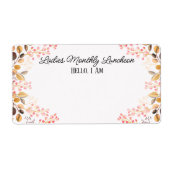 Balise de nom du Étiquette frontalier de pêche (Devant)