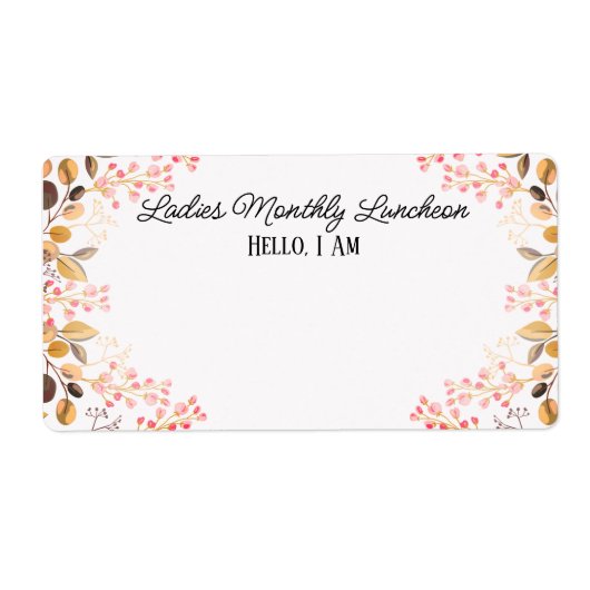 Balise de nom du Étiquette frontalier de pêche (Devant)