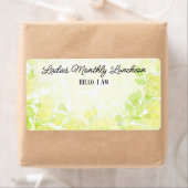 Balise de nom du Étiquette frontalier floral du gr (En situation)