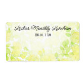 Balise de nom du Étiquette frontalier floral du gr (Devant)