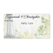 Balise de nom du Étiquette frontalier floral du gr (Devant)