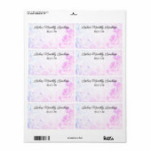 Balise de nom du Étiquette frontalier floral du gr (Feuille entière)