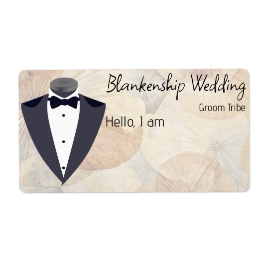 Balise de nom du Étiquette frontalier floral du gr (Devant)