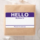 Balise de nom pourpre - Étiquette (En situation)