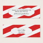 Balise de parties scintillant rouge / N'IMPORTE QU (Devant & derrière)