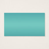 Balise de pivoine orange sur blanc avec turquoise (Dos)