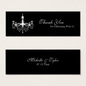 Balise de préférence du lustre blanc et noir (Devant & derrière)