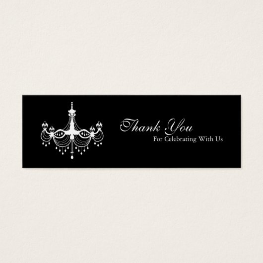 Balise de préférence du lustre blanc et noir (Devant)