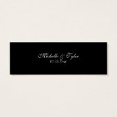 Balise de préférence du lustre blanc et noir (Dos)