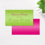 Balise de préférence florale rose, orange et vert  (Bureau)