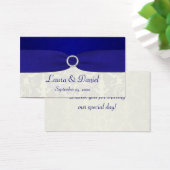 Balise de préférence Mariage damassé bleu et ivoir (Bureau)
