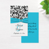 Balise de préférence Mariage damassé bleue, blanch (Bureau)