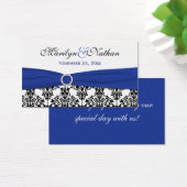 Balise de préférence Mariage damassé bleue, noir, (Bureau)