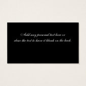 Balise de préférence Mariage damassé en noir et bl (Dos)