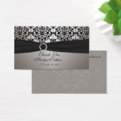 Balise de préférence Mariage damassé gris et noir (Bureau)