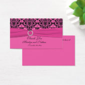 Balise de préférence Mariage damassé rose et noir (Bureau)