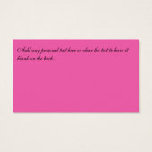 Balise de préférence Mariage damassé rose et noir (Dos)