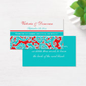 Balise de préférence Mariage damassé Rouge Bleu Bl (Bureau)