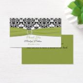 Balise de préférence Mariage damassé verte, blanch (Bureau)