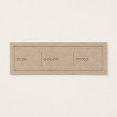 Balise de prix à la main de Kraft Shop (Dos)