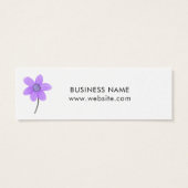 Balise de prix blanc de jolie fleur violette (Dos)