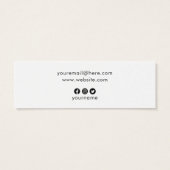 Balise de prix blanc simple sur le logo personnali (Dos)