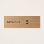 Balise de prix Brown cool en bois (Devant)