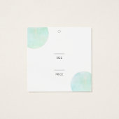 Balise de prix Carré écossais tendance (Dos)