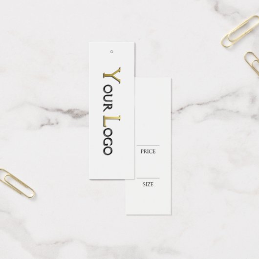 Balise de prix de couture blanc simple (Bureau)