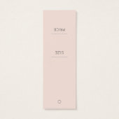 Balise de prix de l'habillement du logo simple (Dos)