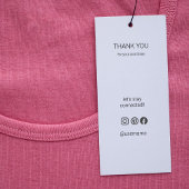 Balise de prix de l'habillement Merci d'affaires n