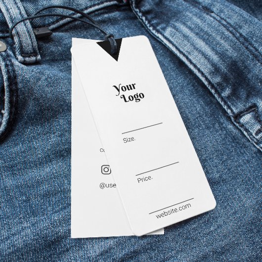 Balise de prix de l'habillement Merci d'affaires n