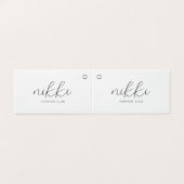 Balise de prix des vêtements blancs pliés modernes (Outside Unfolded)