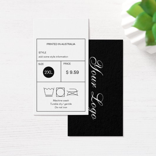 Balise de prix des vêtements logo (Bureau)