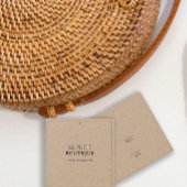 Balise de prix du Carré de vêtements Kraft simple