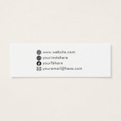 Balise de prix du logo simple blanc sur les médias (Dos)