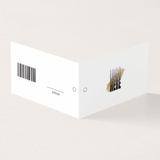 Balise de prix du vêtement UPC simple modifiable (Outside)