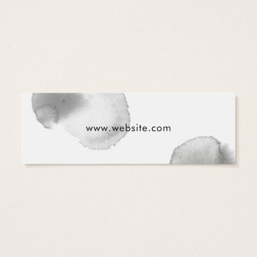 Balise de prix moderne gris Aquarelle blanc (Dos)