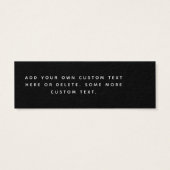 Balise de prix noire en marbre foncé (Dos)