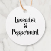 Balise d'emballage Étiquette de bougie moderne per (Dos)